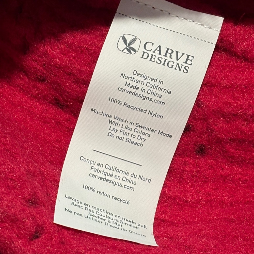 Carve Designs Women's Crewneck Sweater Cropped Hot Pink Women’s Size XLarge - Picture 3 of 6